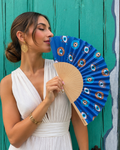 ÉVENTAIL ILLUSTRÉ BLUE TALISMAN – éventail by mataz