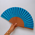 New — Intense Lagoon glitter fan by mataz
