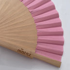 ÉVENTAIL MINI ROSE POUDRÉ – éventail by mataz