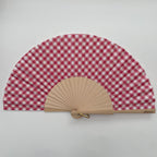 ÉVENTAIL ILLUSTRÉ VICHY MUSE FRAMBOISE – éventail by mataz