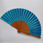 New — Intense Lagoon glitter fan by mataz