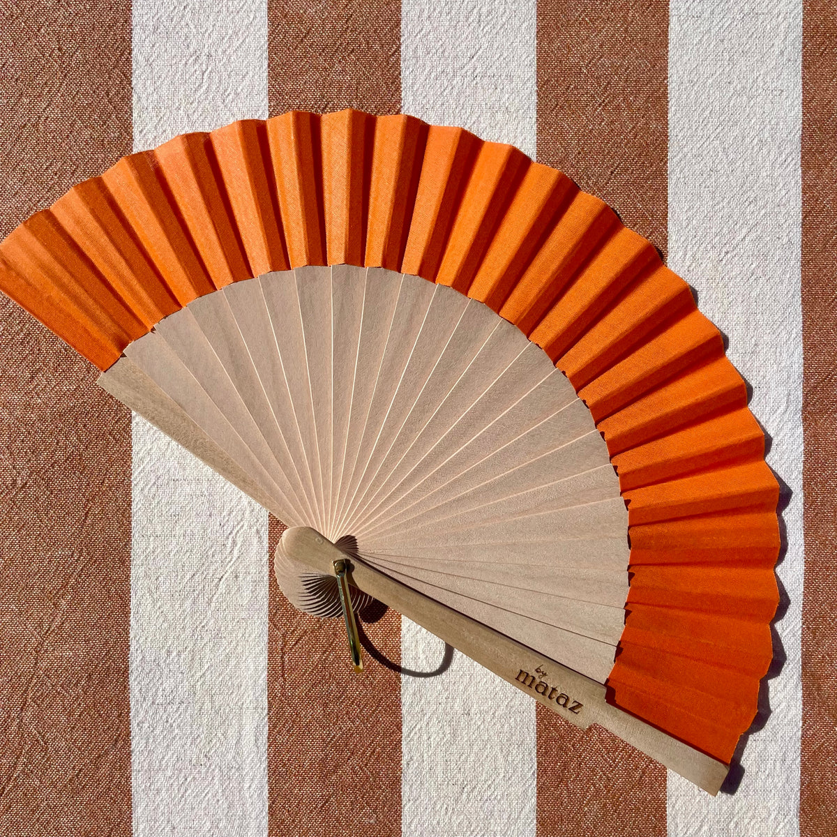 ÉVENTAIL MINI ORANGE – éventail by mataz