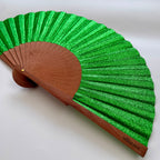 NOUVEAUTÉ - ÉVENTAIL PAILLETÉ GREEN DIVA – éventail by mataz