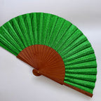 NOUVEAUTÉ - ÉVENTAIL PAILLETÉ GREEN DIVA – éventail by mataz